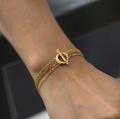 Geometric Zircon Bracelet for Women in Stainless Steel