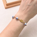 Handmade Cross Rosary Bracelet for Women in Stainless Steel